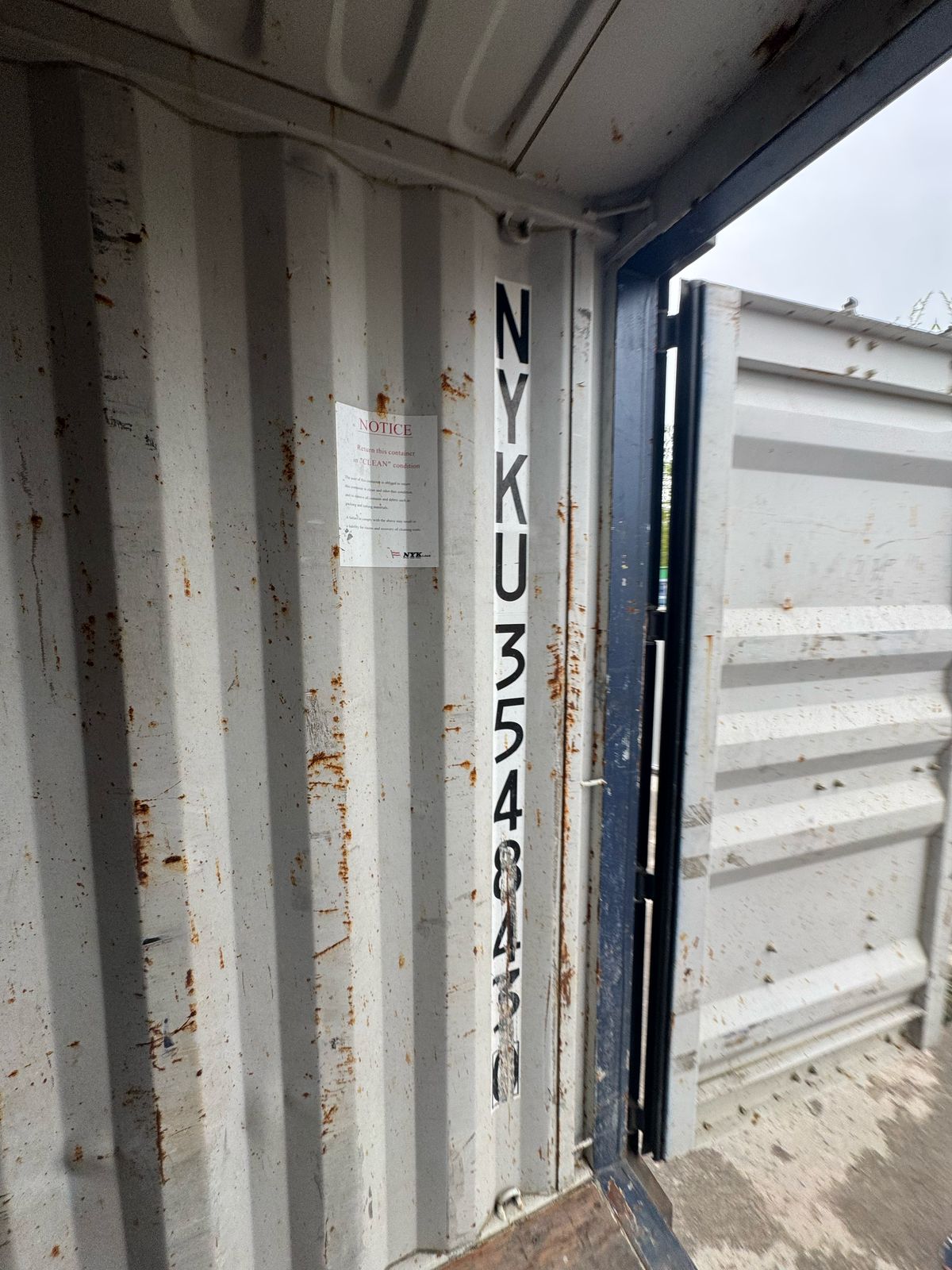 Морской контейнер NYKU3548430
